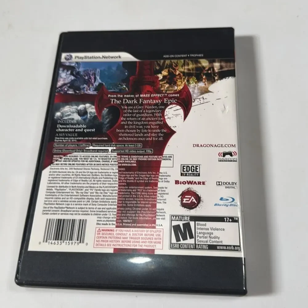 Dragon Age Origins PS3 Sony PlayStation USED